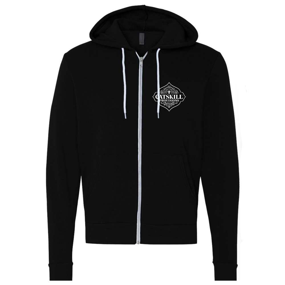 Black Zipper Hoodie