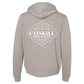 Cream Zipper Hoodie